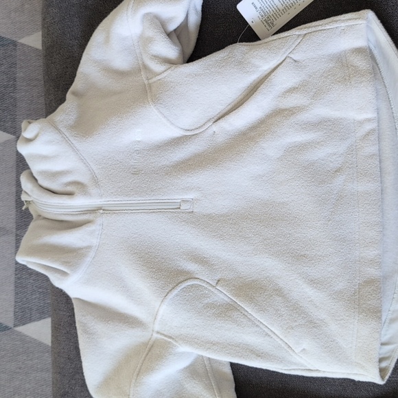 NQT Lululemon Looped Terry Fleece Half-Zip Hoodie Size 2 - Picture 4 of 6
